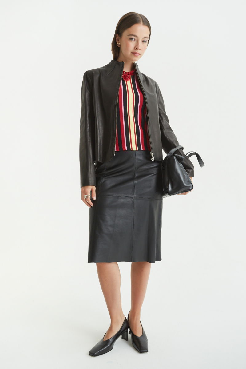 ZAPATO DE CUERO NARANJO