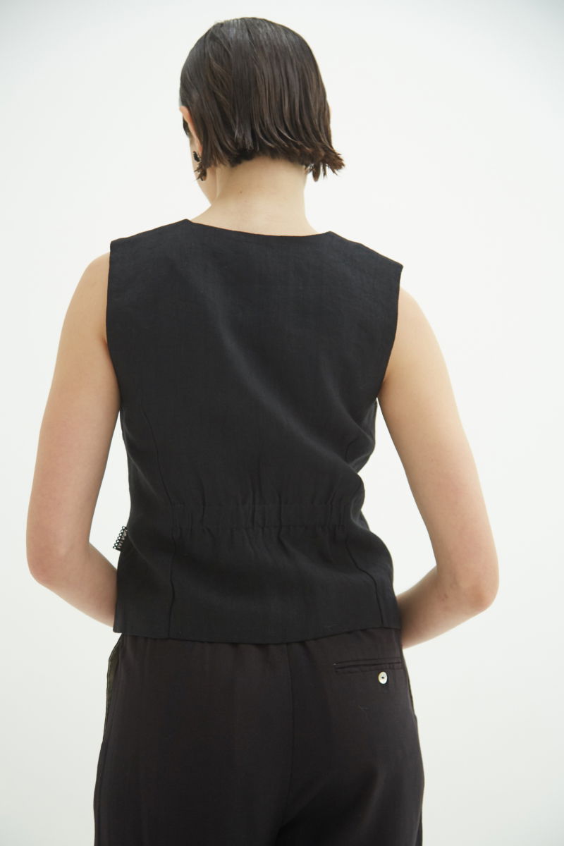 CHALECO DE LINO MARCIA