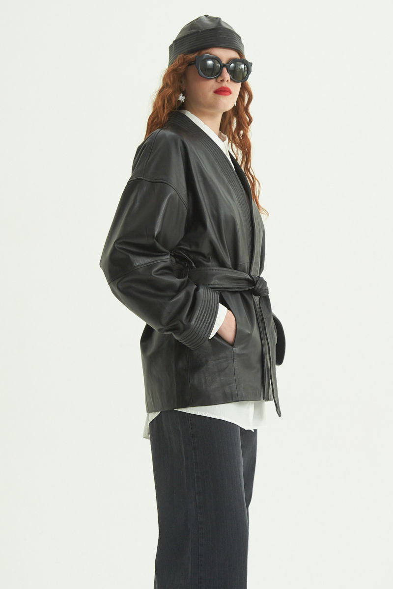 KIMONO DE CUERO LIU // OVINO 