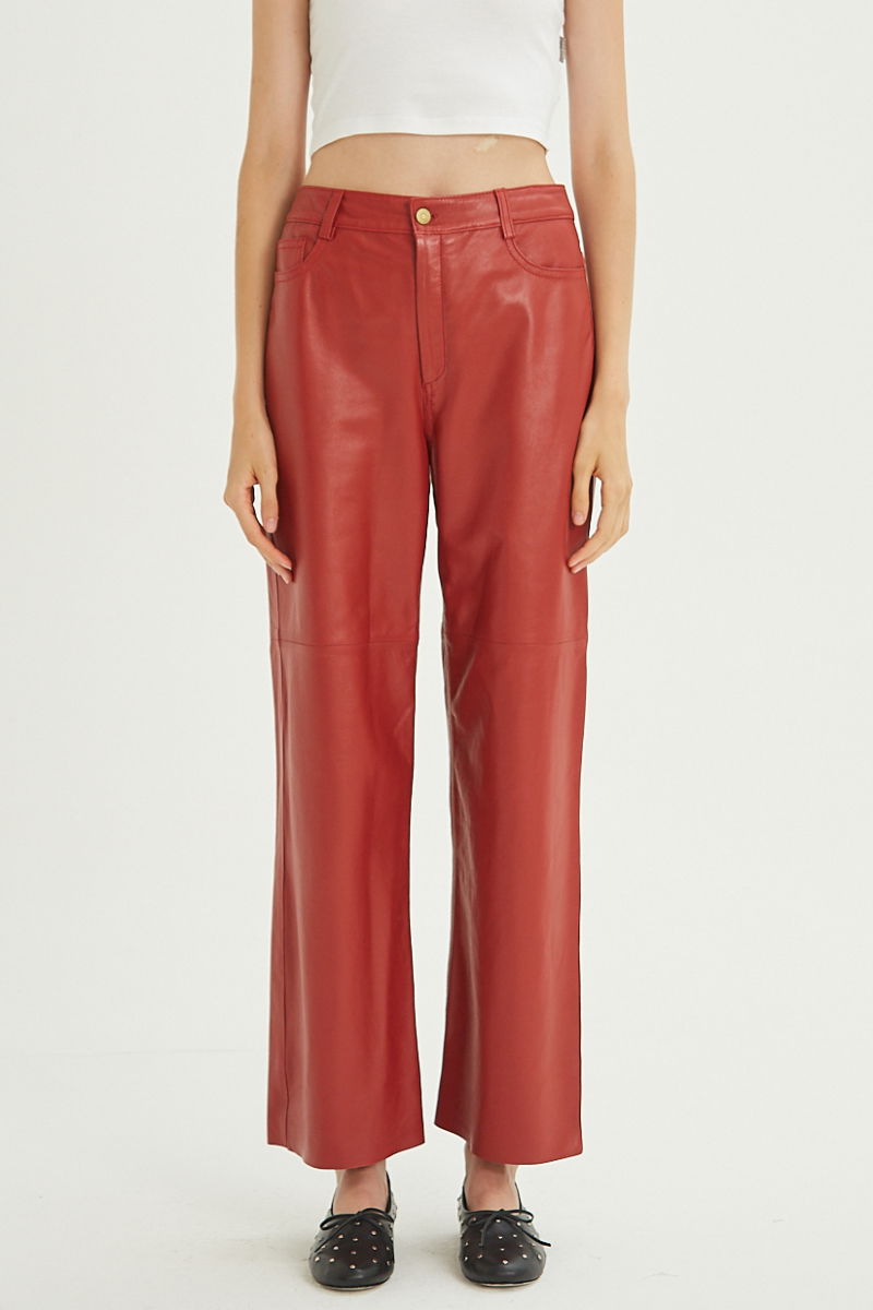 PANTALON DE CUERO LUNA // OVINO ITALIANO