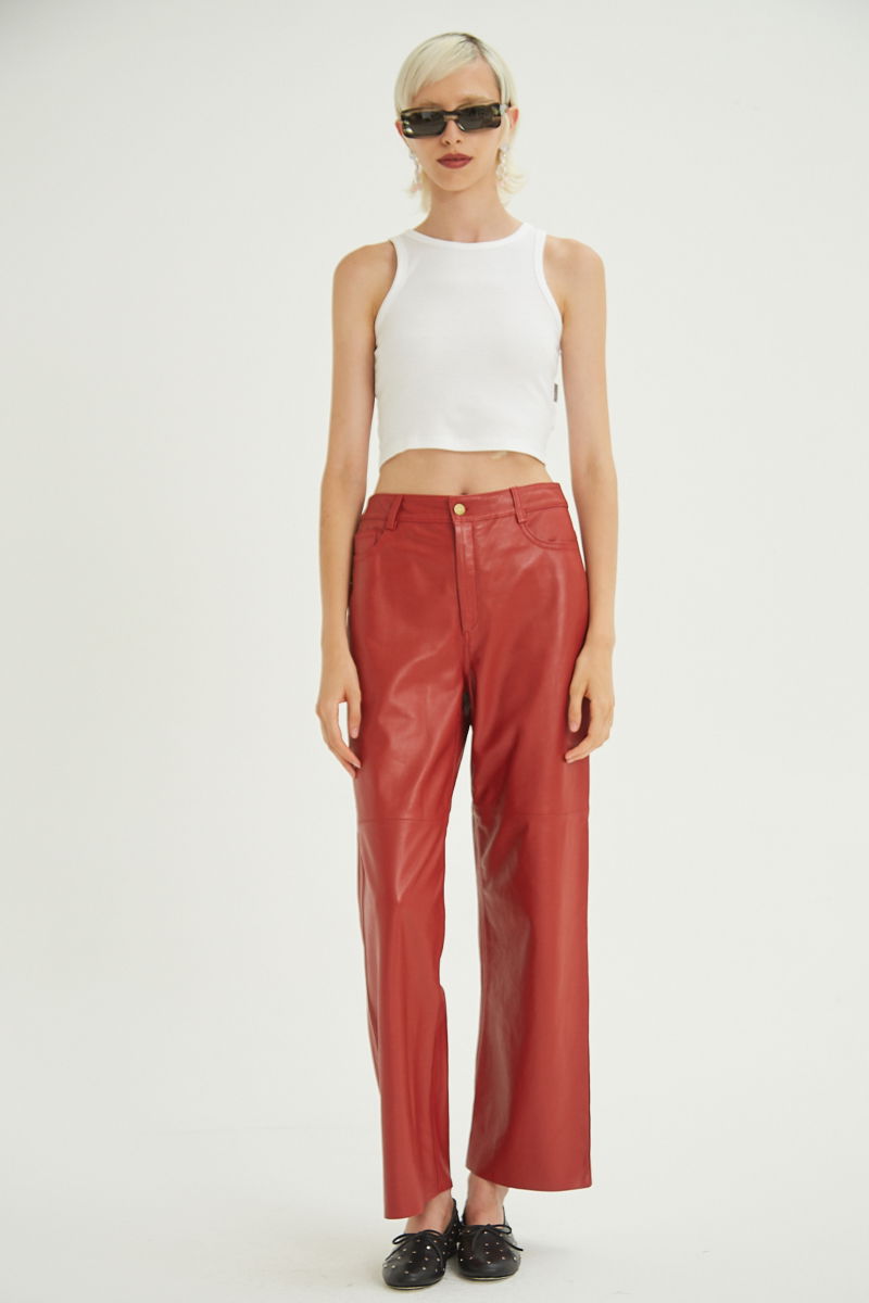 PANTALON DE CUERO LUNA // OVINO ITALIANO