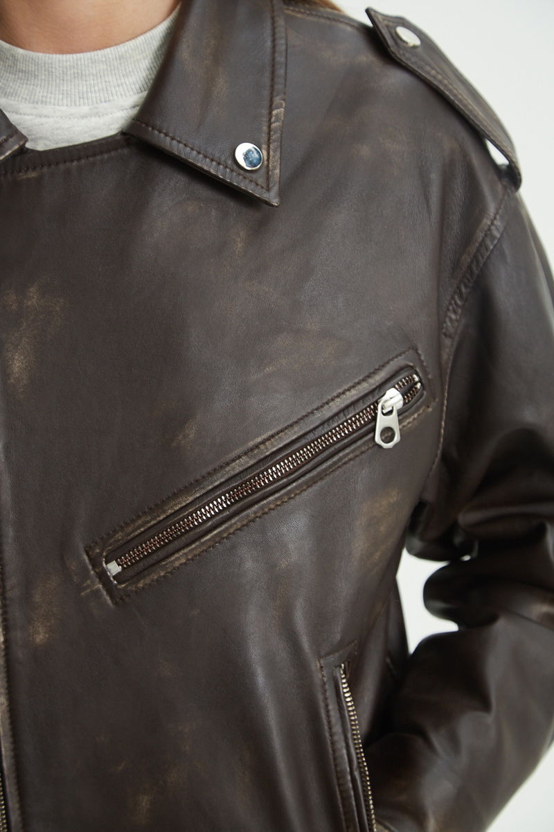 CAMPERA DE CUERO STEWART