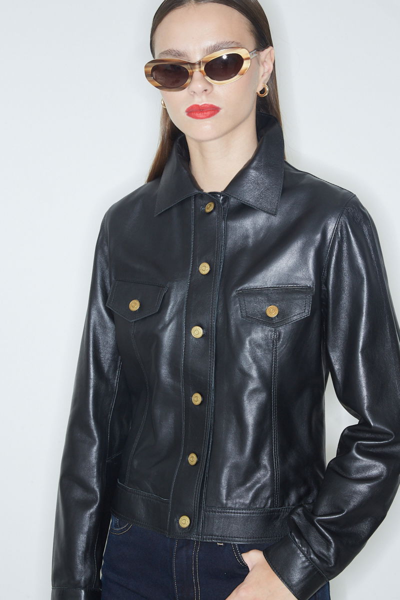 CAMPERA DE CUERO SARA//OVINO ITALIANO