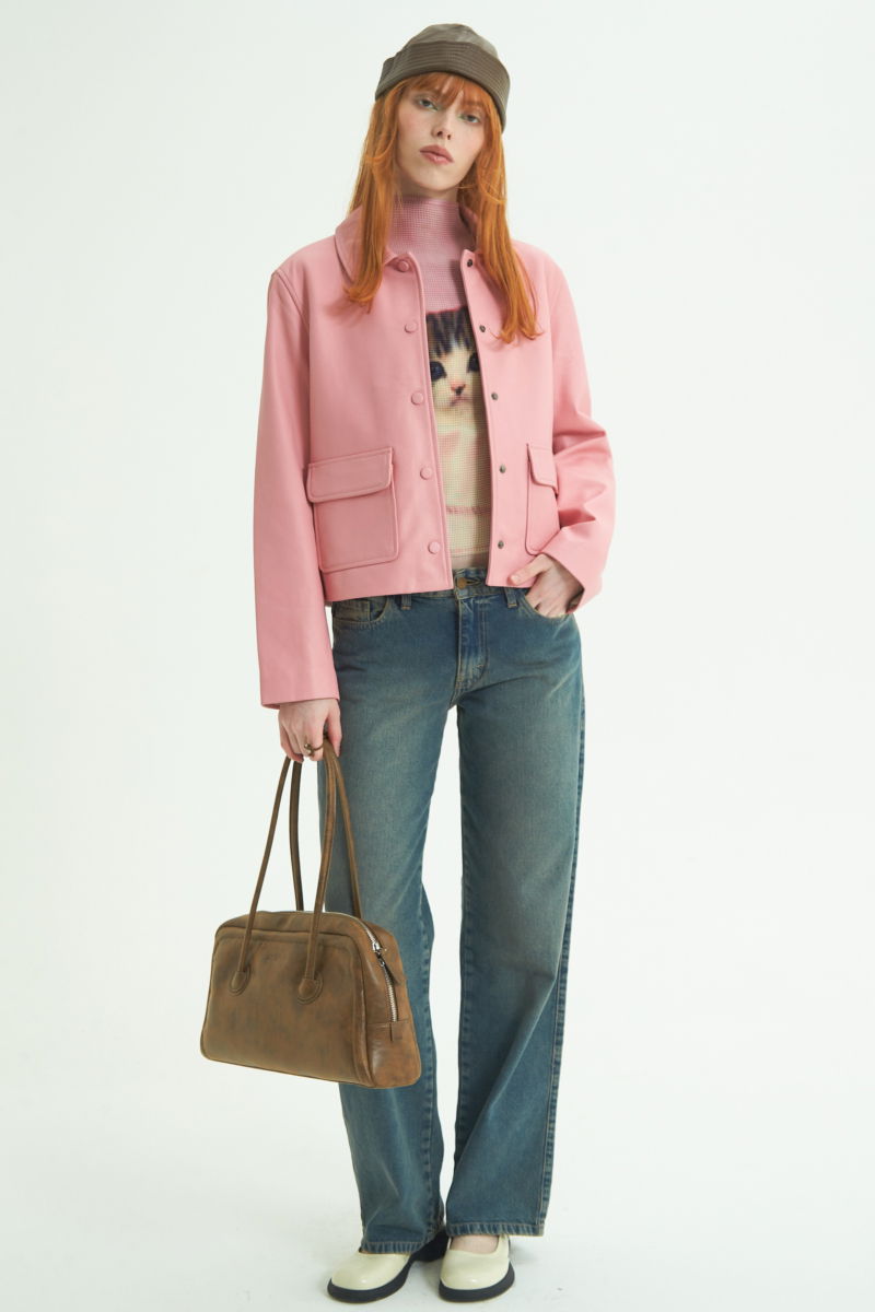CAMPERA DE CUERO ZOE // OVINO