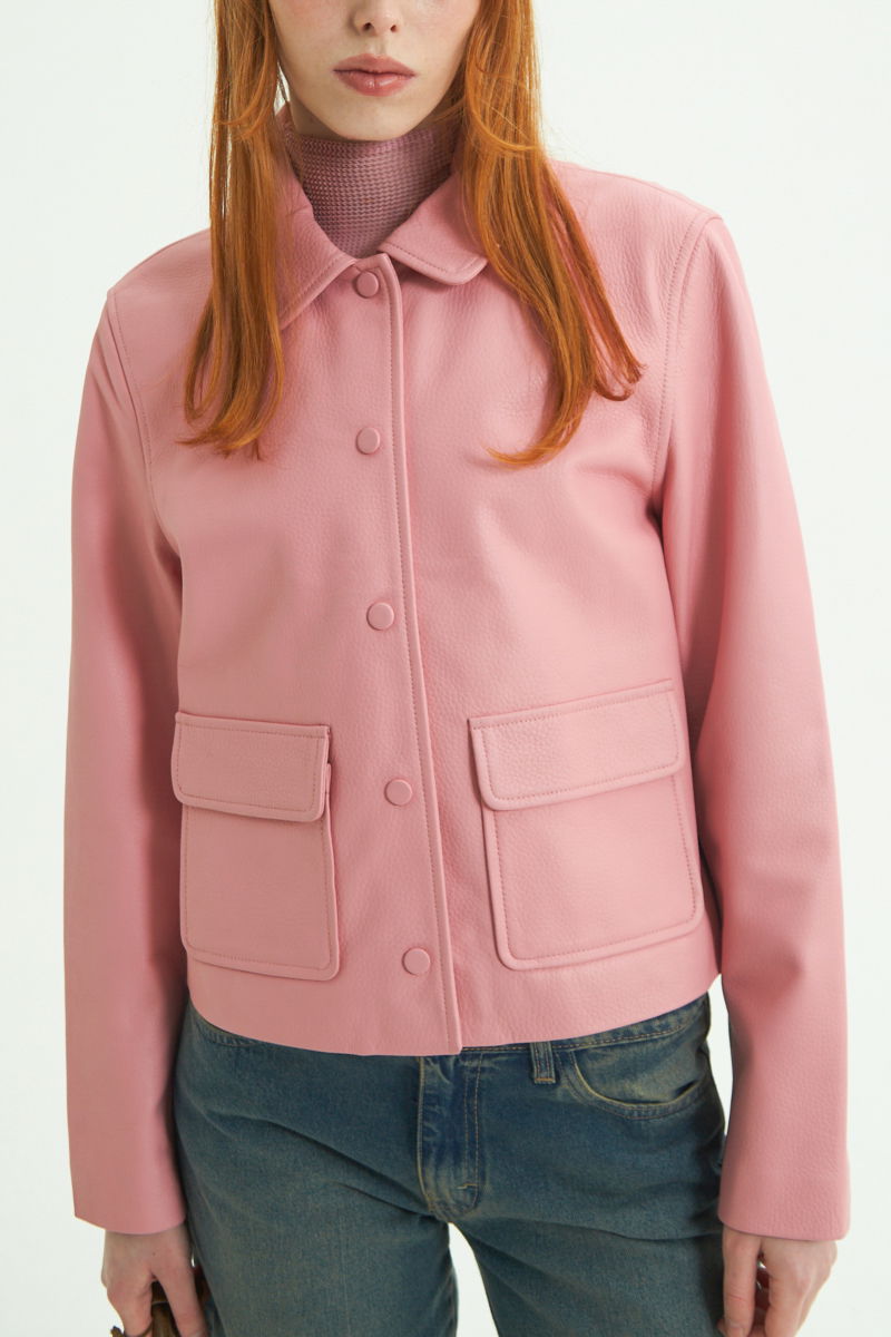 CAMPERA DE CUERO ZOE // OVINO