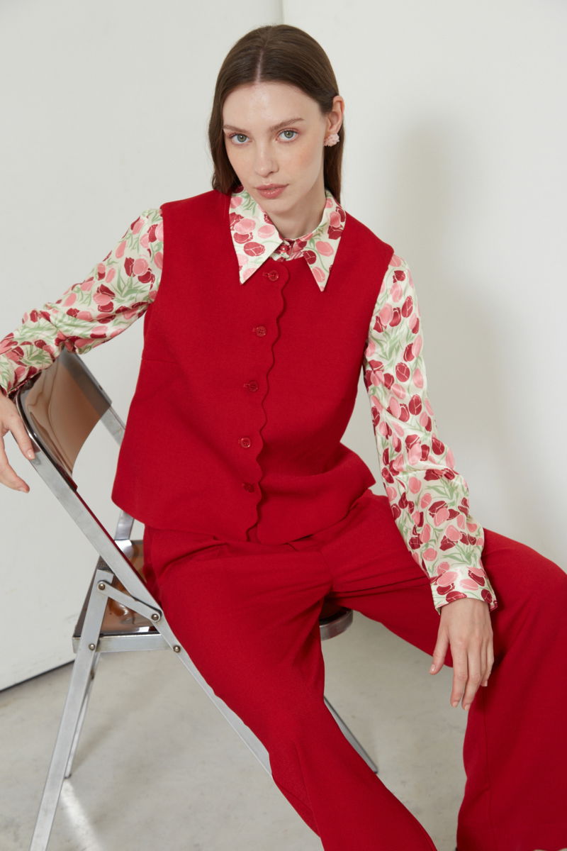 CHALECO SASTRERO SCALLOP