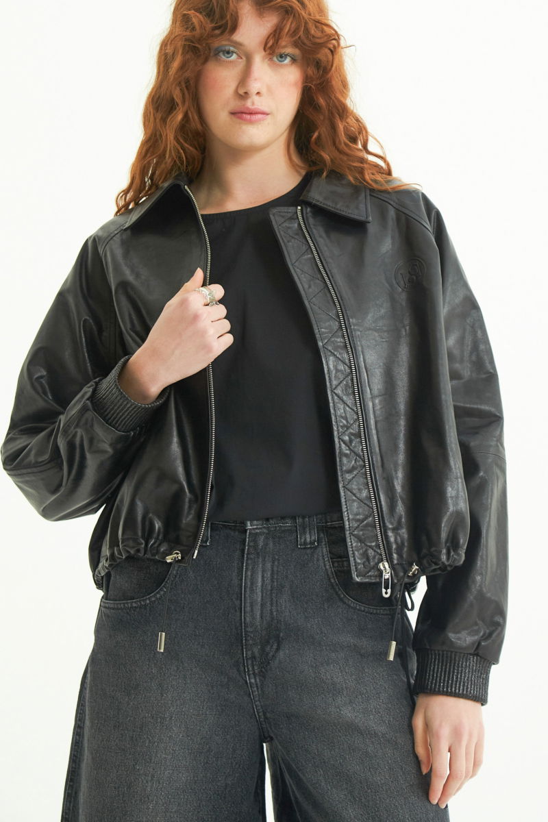 CAMPERA DE CUERO HEDY // OVINO