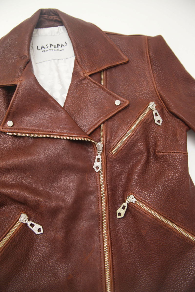 CAMPERA DE CUERO SCARLETT JUMBO // OVINO 