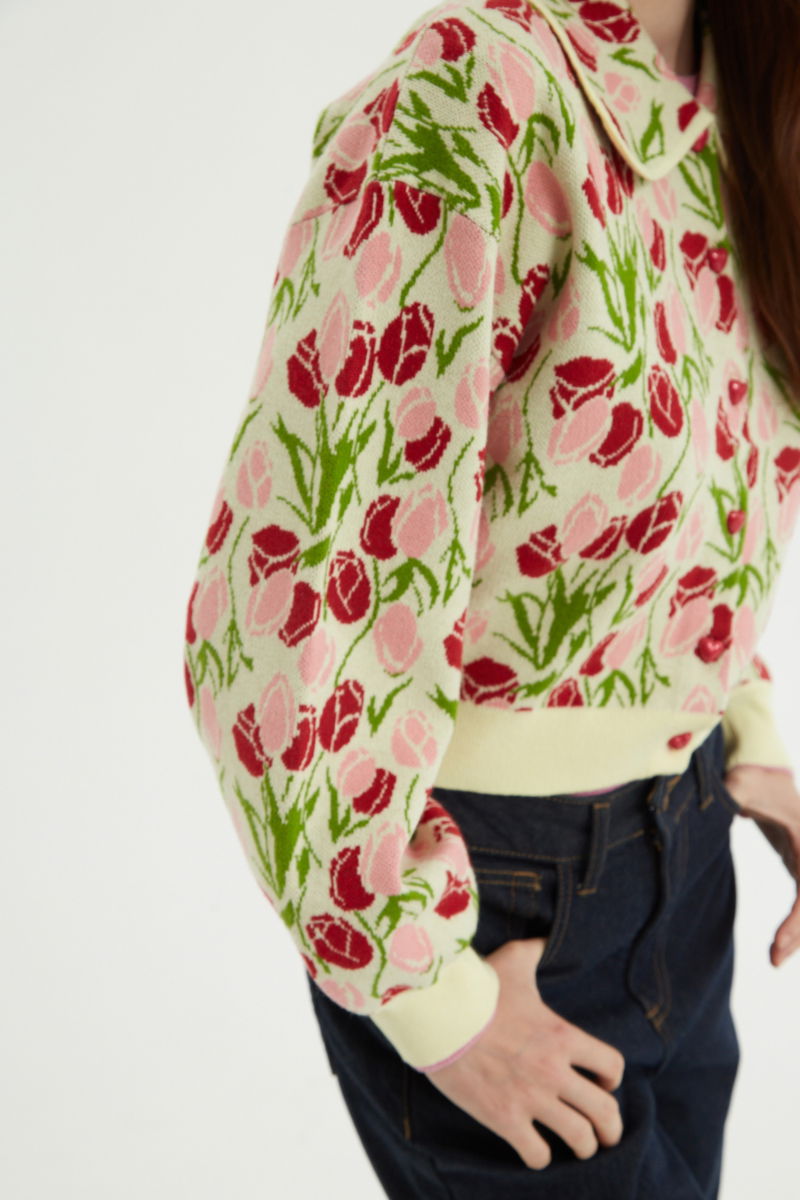 CARDIGAN TEJIDO ODETTE TULIP 