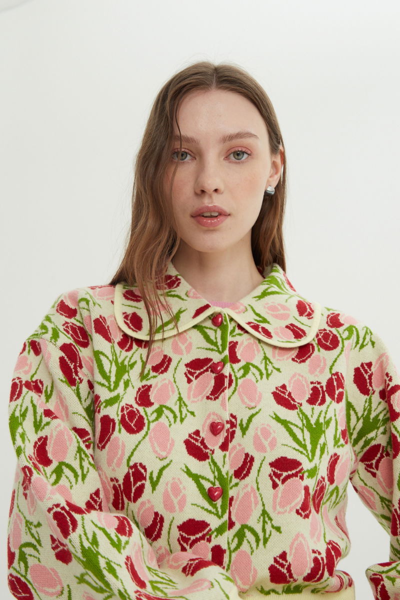 CARDIGAN TEJIDO ODETTE TULIP 