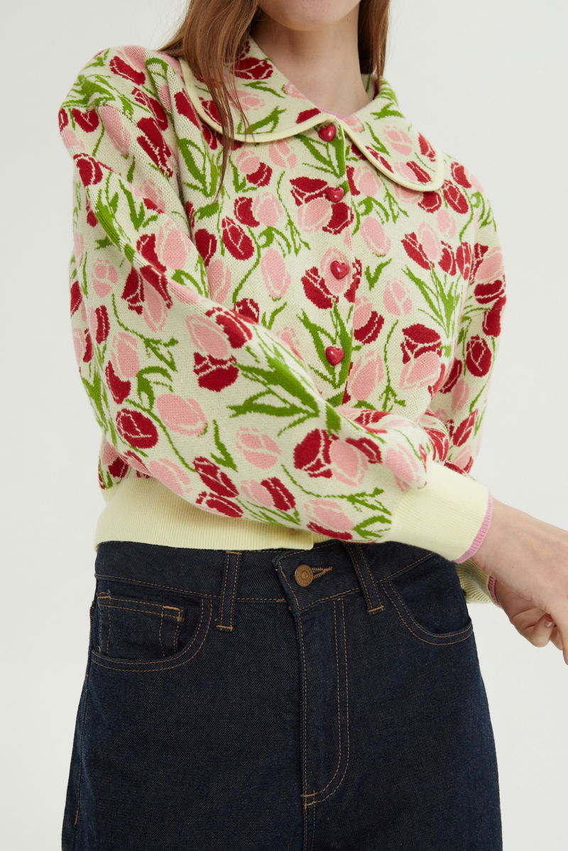 CARDIGAN TEJIDO ODETTE TULIP 