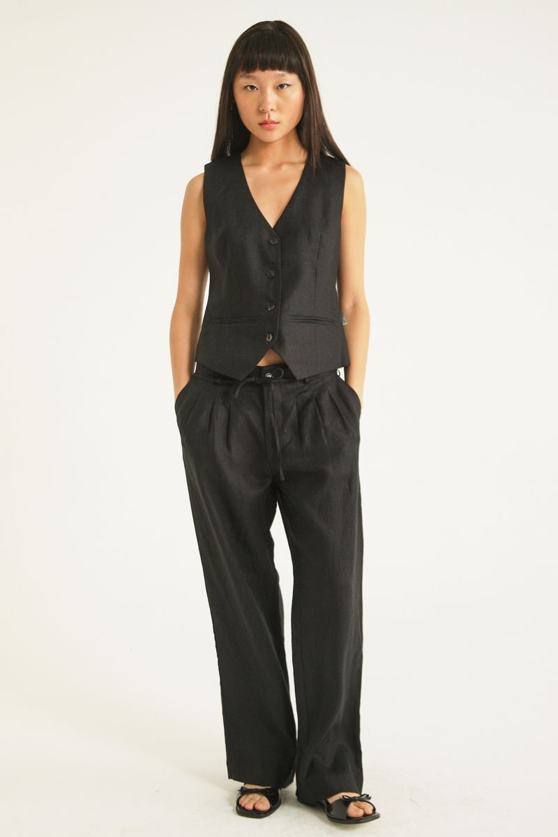 CHALECO DE LINO MARCIA