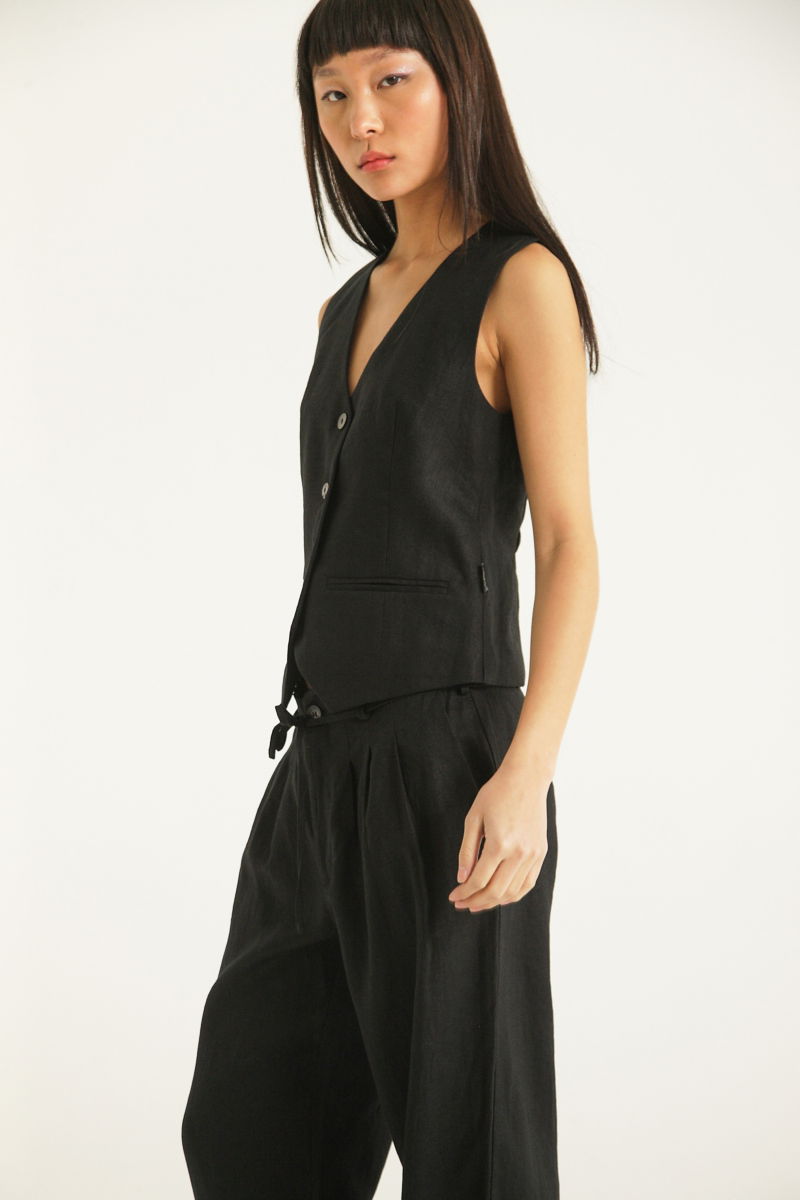 CHALECO DE LINO MARCIA