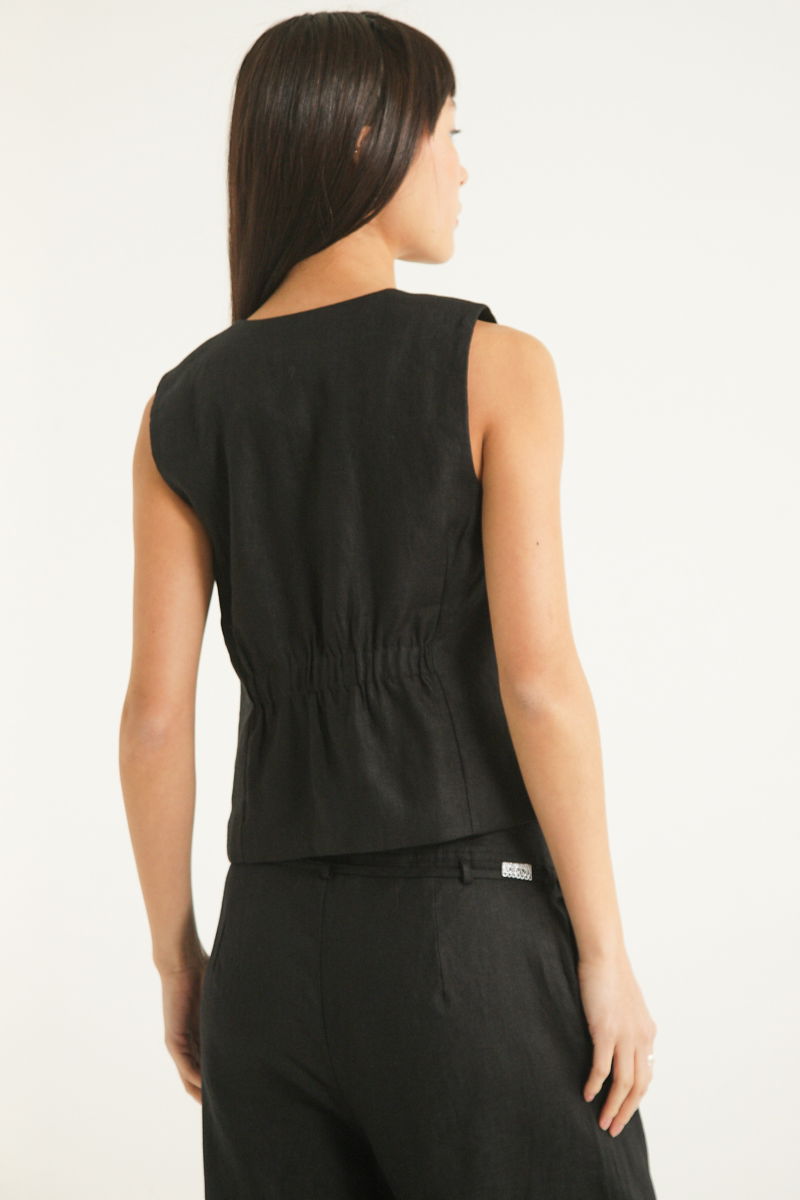 CHALECO DE LINO MARCIA