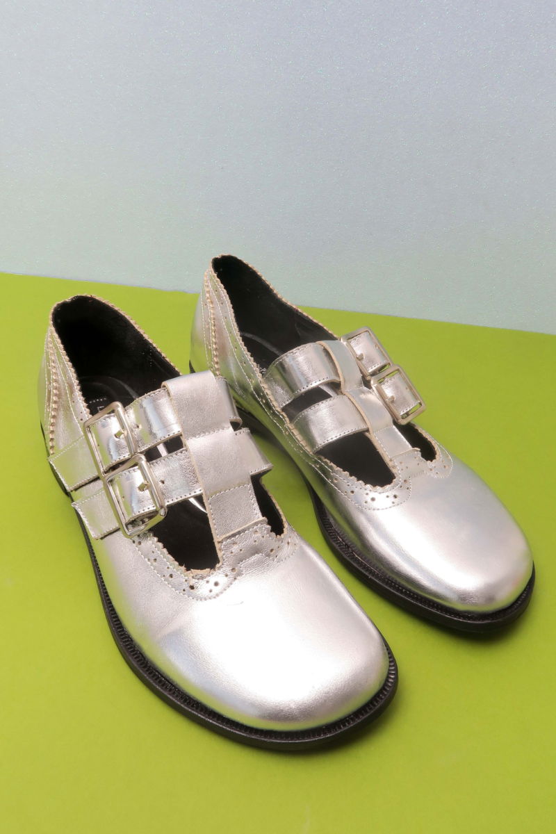 GUILLERMINA DE CUERO SABAL SILVER