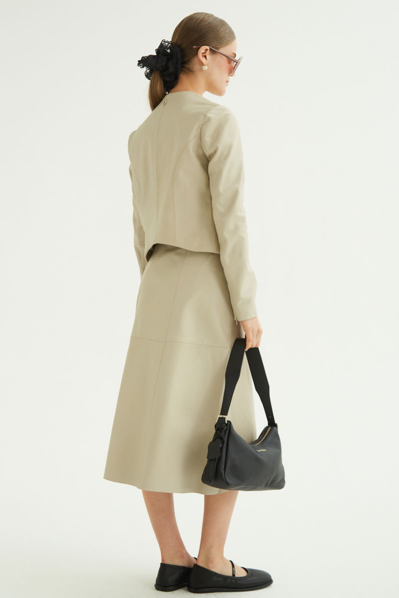 CAMPERA DE CUERO MARION // OVINO ITALIANO