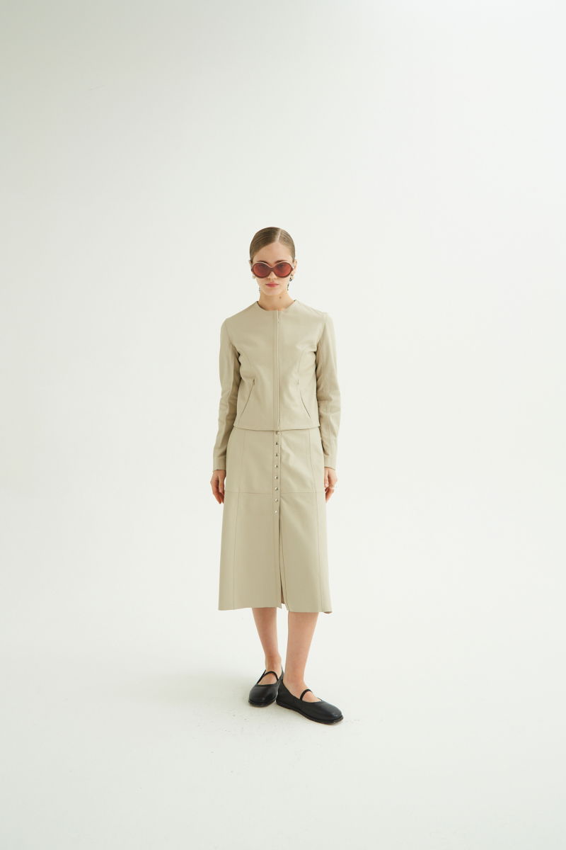 CAMPERA DE CUERO MARION // OVINO ITALIANO