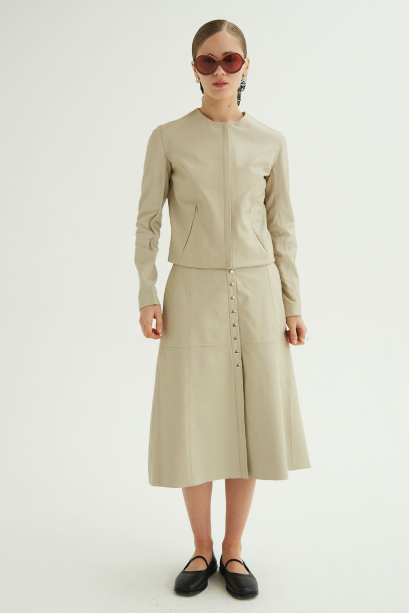 CAMPERA DE CUERO MARION // OVINO ITALIANO