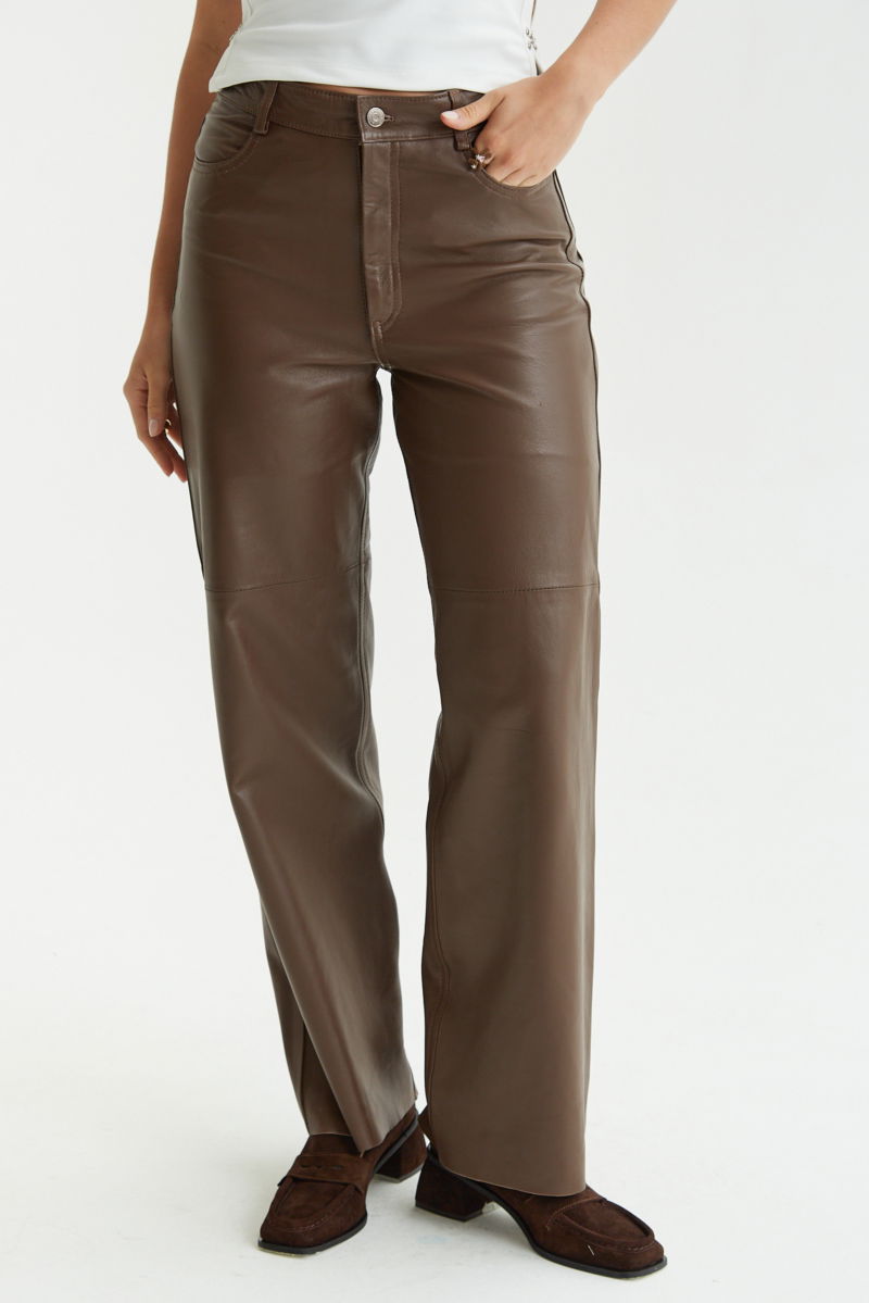 PANTALON DE CUERO LUNA / OVINO ITALIANO