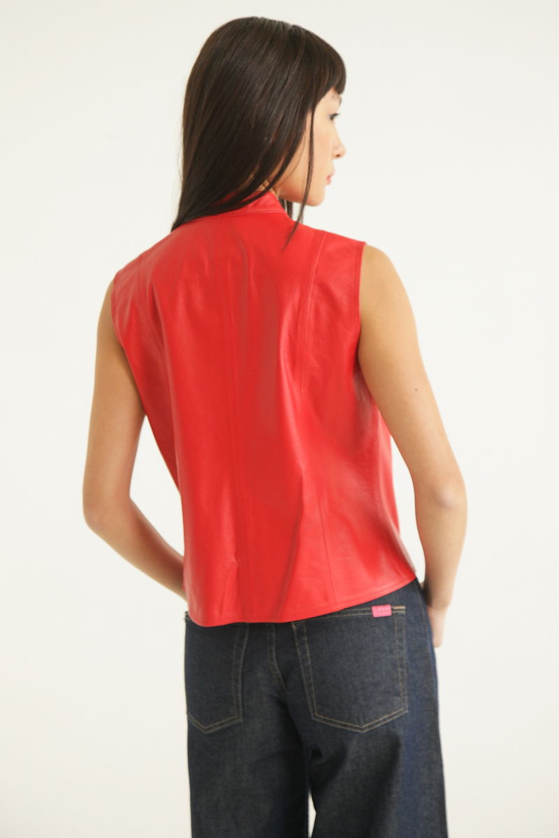 TOP DE CUERO GARBI // OVINO ITALIANO