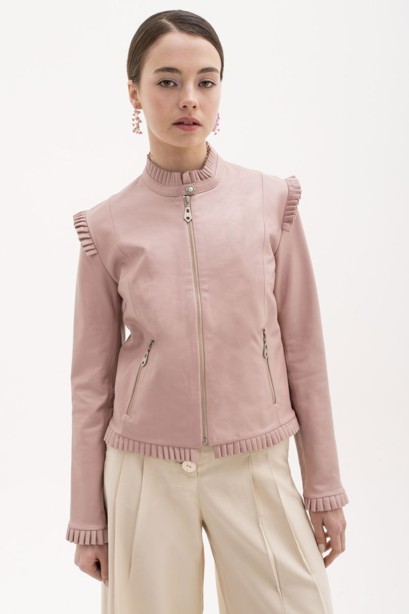 CAMPERA DE CUERO ANYA TAYLOR // OVINO ITALIANO