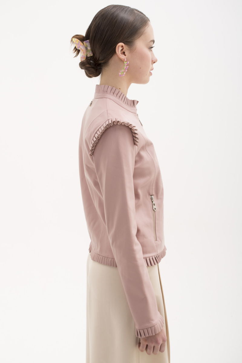 CAMPERA DE CUERO ANYA TAYLOR // OVINO ITALIANO