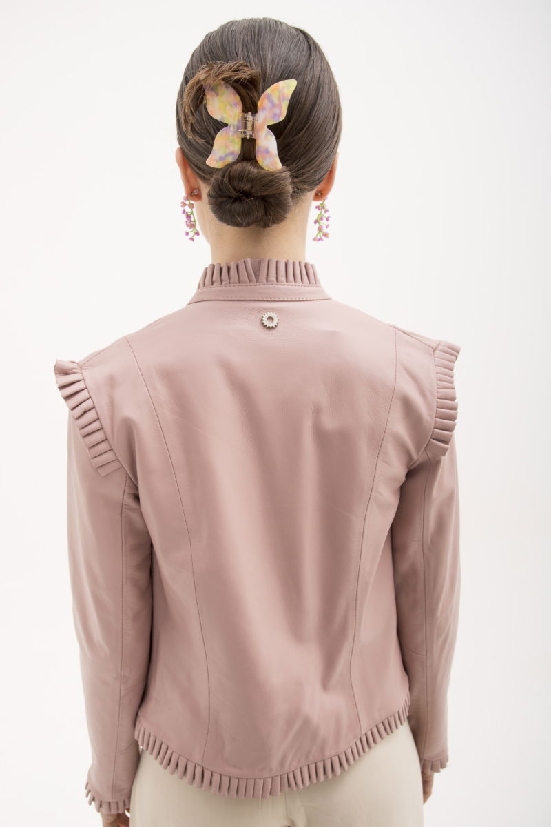 CAMPERA DE CUERO ANYA TAYLOR // OVINO ITALIANO