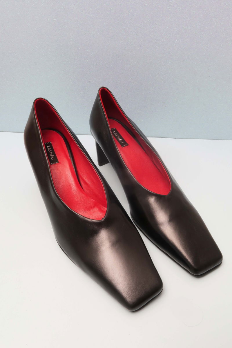 ZAPATO DE CUERO NARANJO