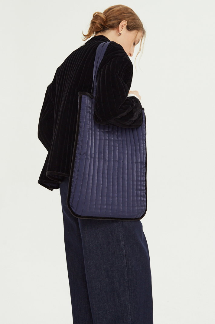 TOTE BAG VELVET REVERSIBLE YORK