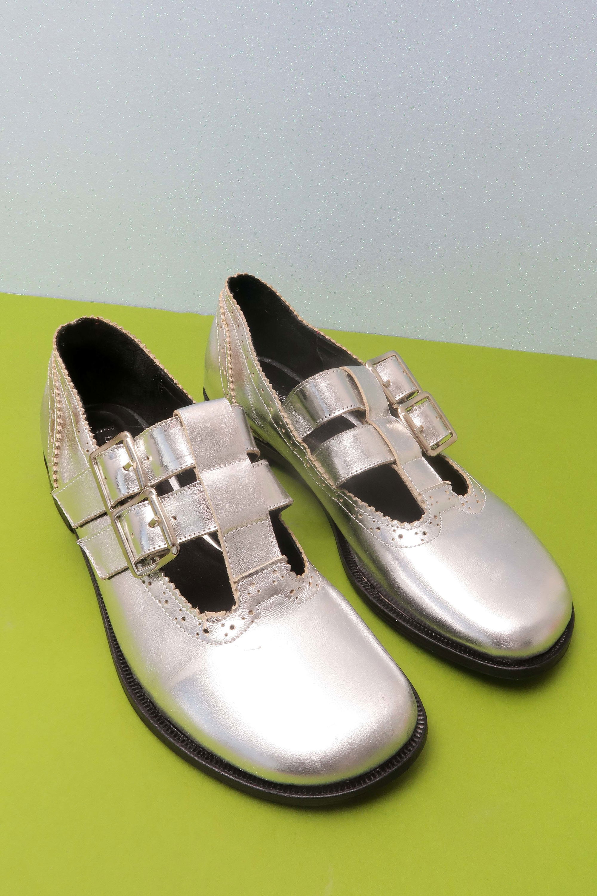 GUILLERMINA DE CUERO SABAL SILVER