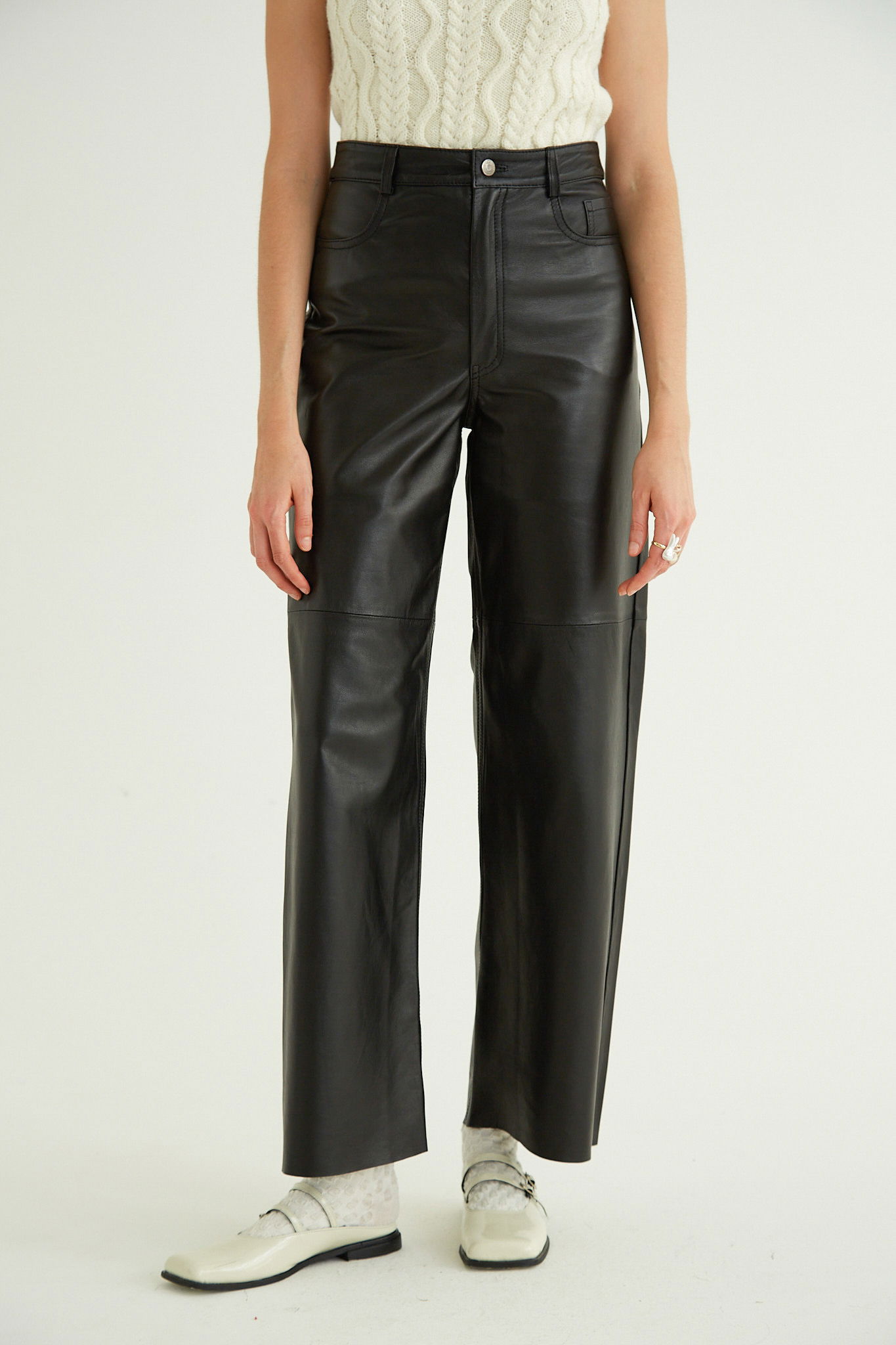 PANTALON DE CUERO LUNA / OVINO ITALIANO