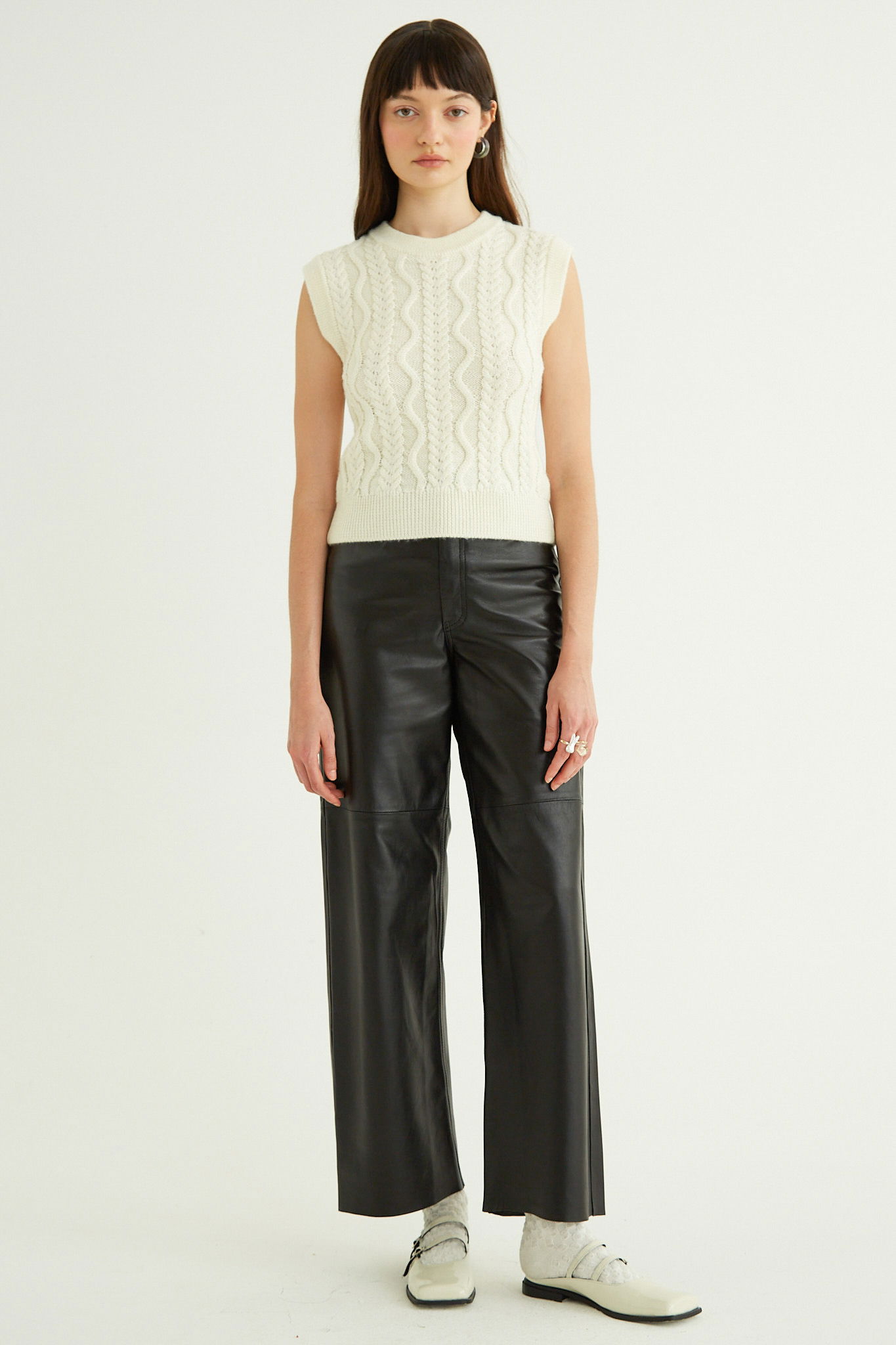 PANTALON DE CUERO LUNA / OVINO ITALIANO