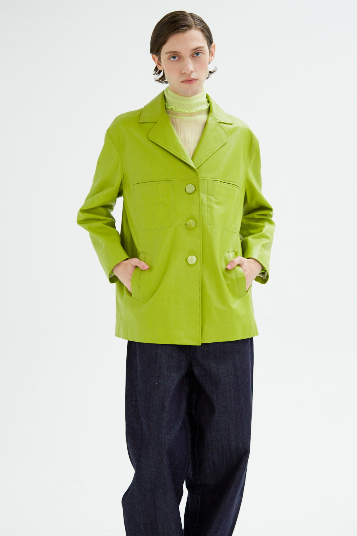SACO DE CUERO SIDNEY // OVINO ITALIANO
