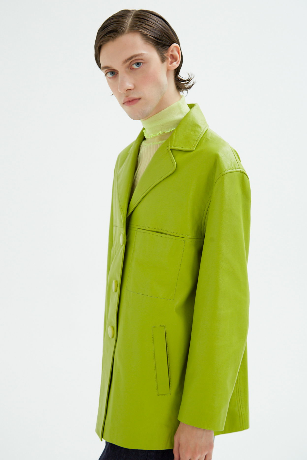 SACO DE CUERO SIDNEY // OVINO ITALIANO