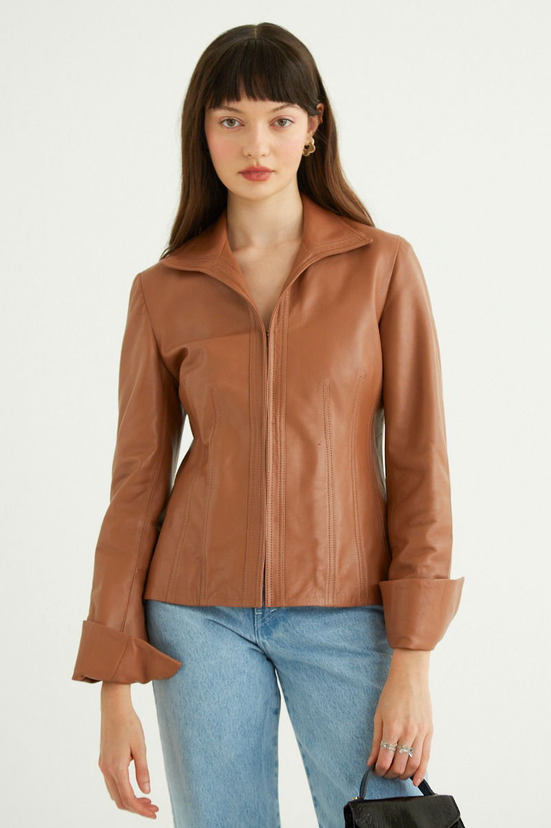 SACO DE CUERO JACOBS // OVINO ITALIANO