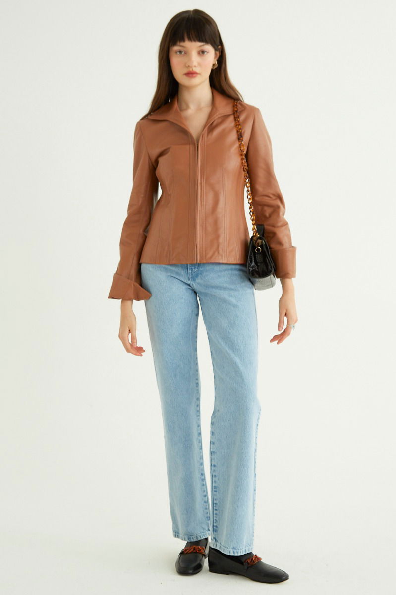 SACO DE CUERO JACOBS // OVINO ITALIANO