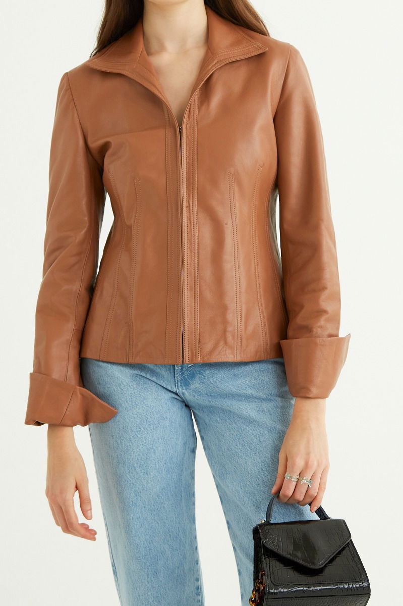 SACO DE CUERO JACOBS // OVINO ITALIANO