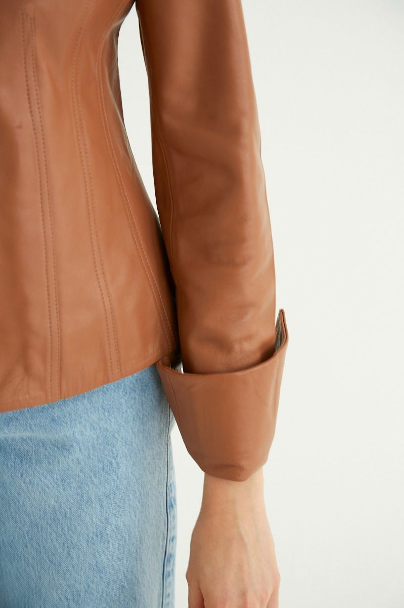 SACO DE CUERO JACOBS // OVINO ITALIANO