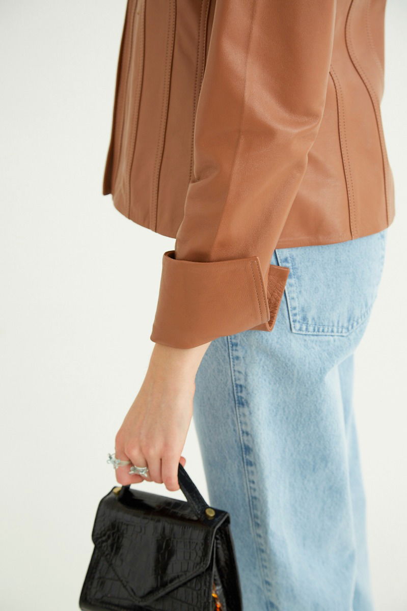 SACO DE CUERO JACOBS // OVINO ITALIANO