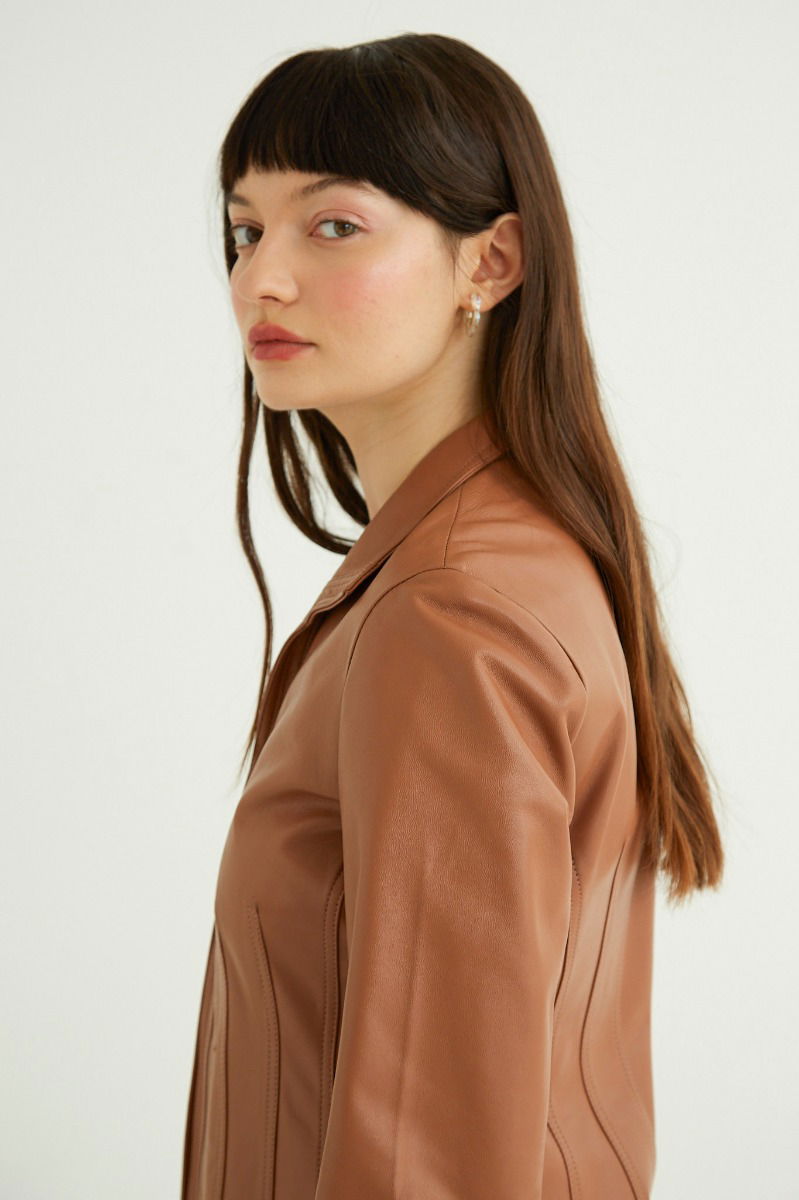 SACO DE CUERO JACOBS // OVINO ITALIANO