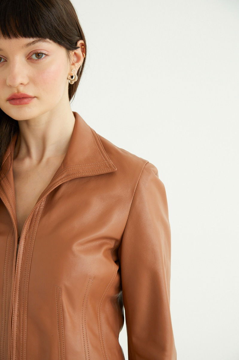 SACO DE CUERO JACOBS // OVINO ITALIANO