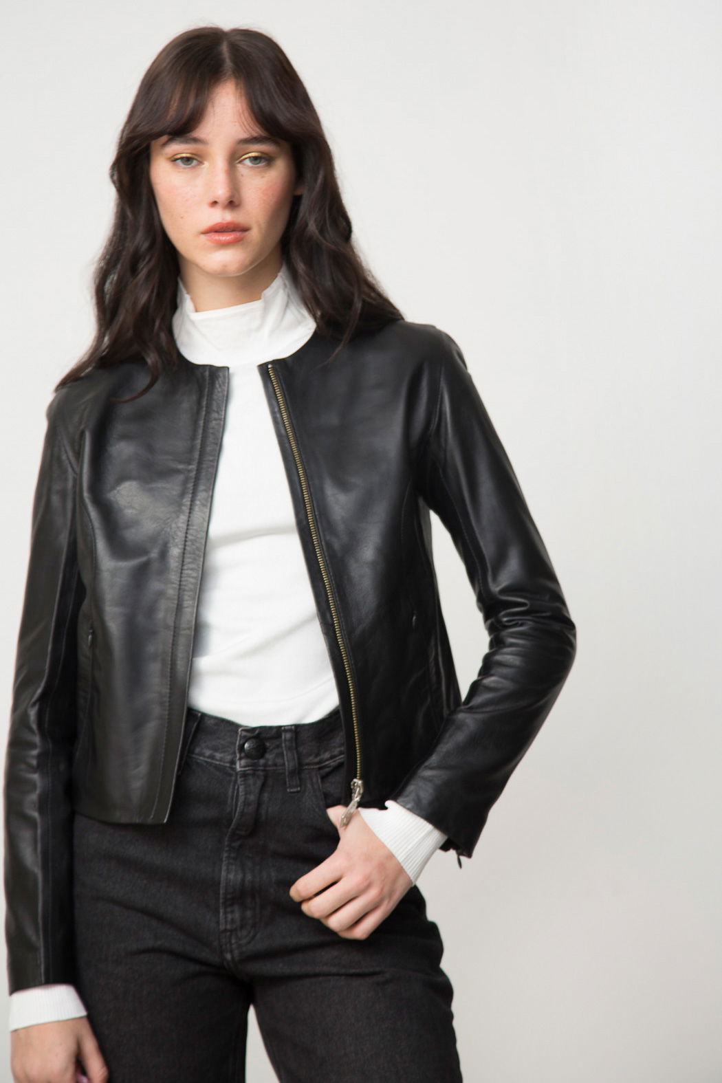 CAMPERA DE CUERO MARION // OVINO ITALIANO