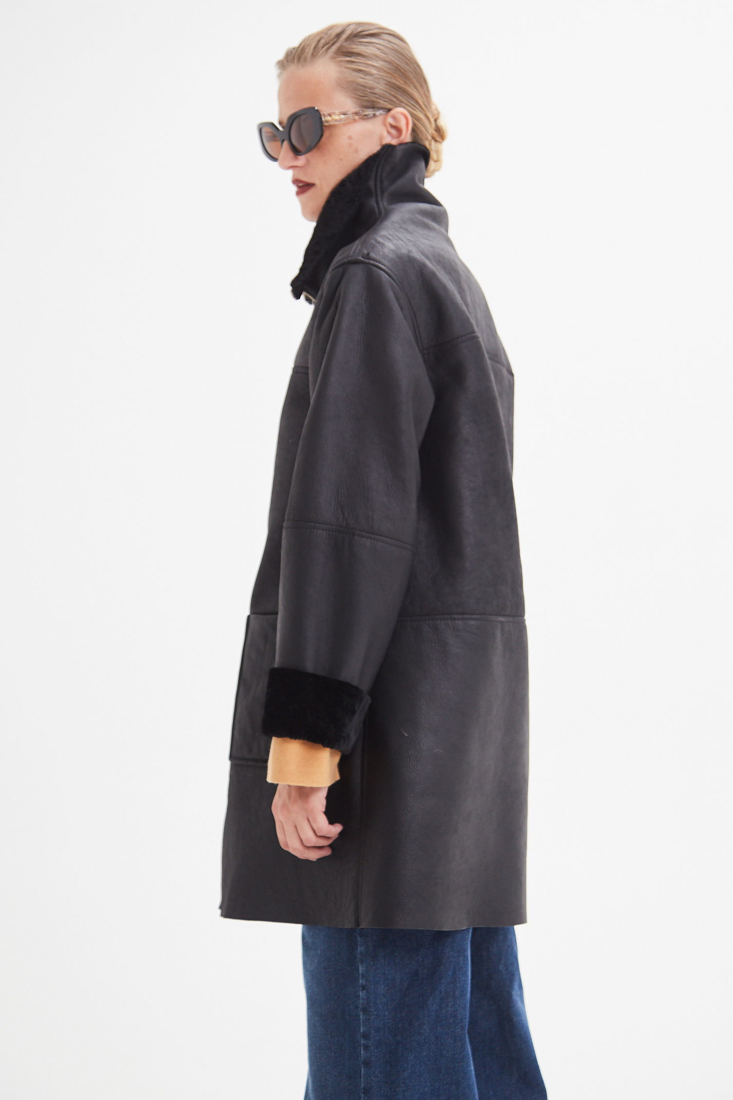 TAPADO REVERSIBLE DE CUERO RICCI 