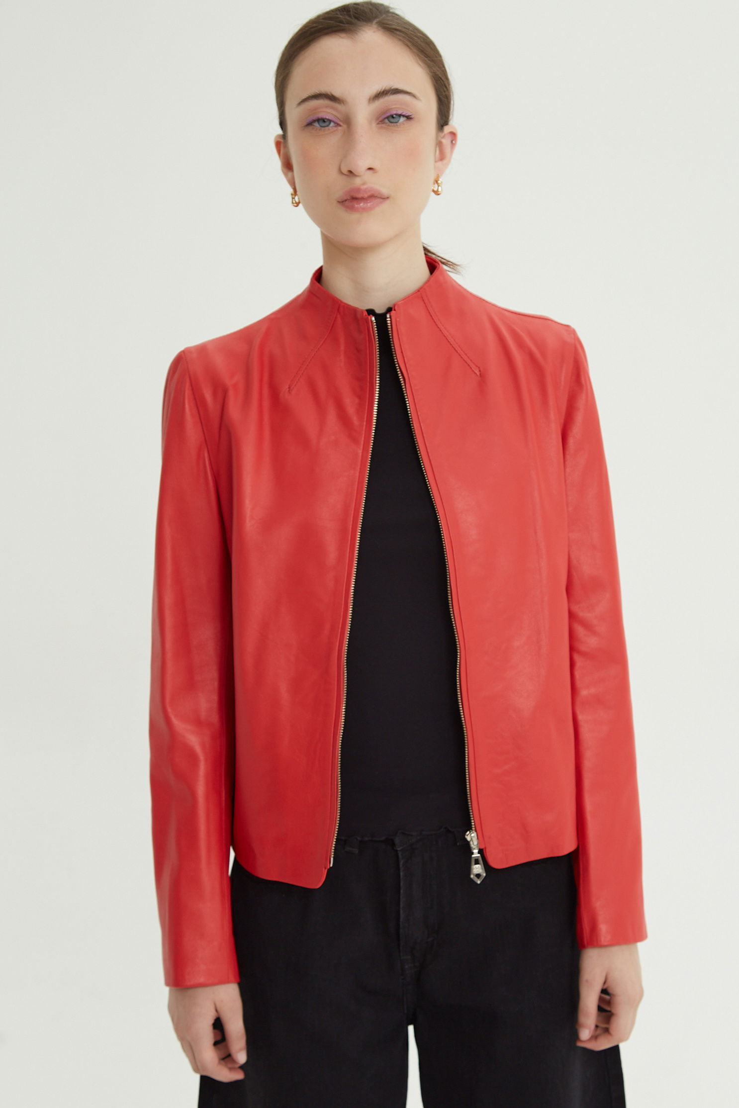 CAMPERA DE CUERO LISA // OVINO