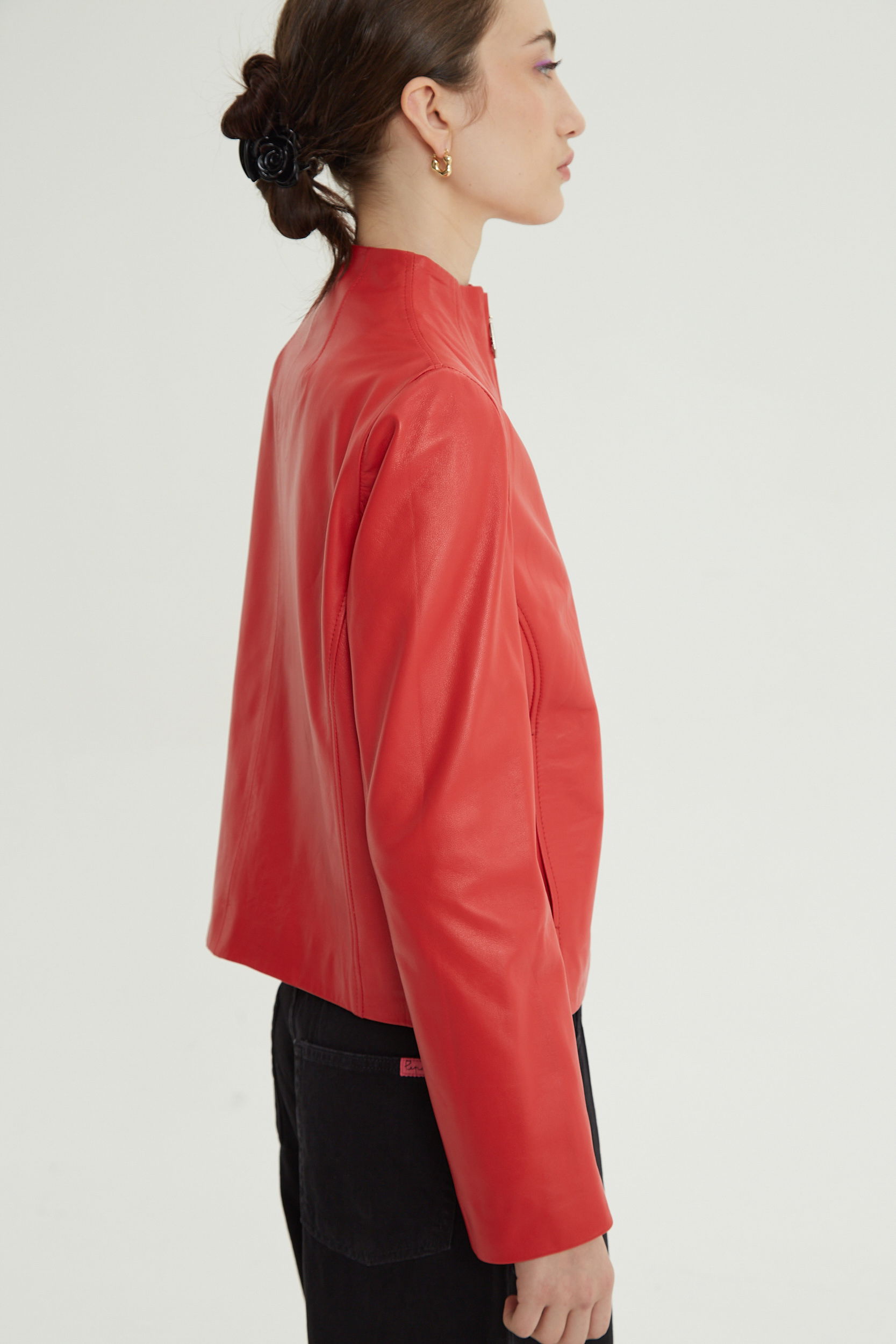 CAMPERA DE CUERO LISA // OVINO